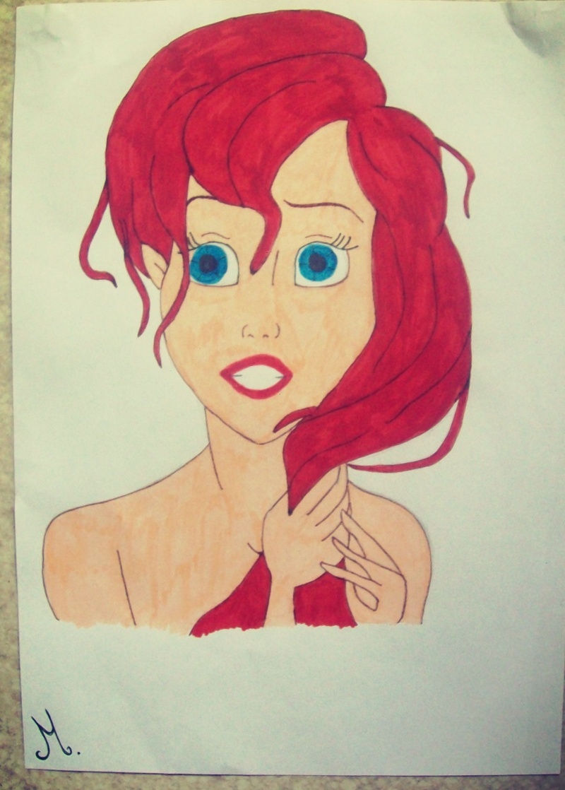 To draw disney is magical ♥ Meli-Mouse Ariel10