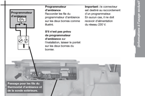 Récepteur universel chauffage [TA4013] sur Saunier Duval Thema C25E