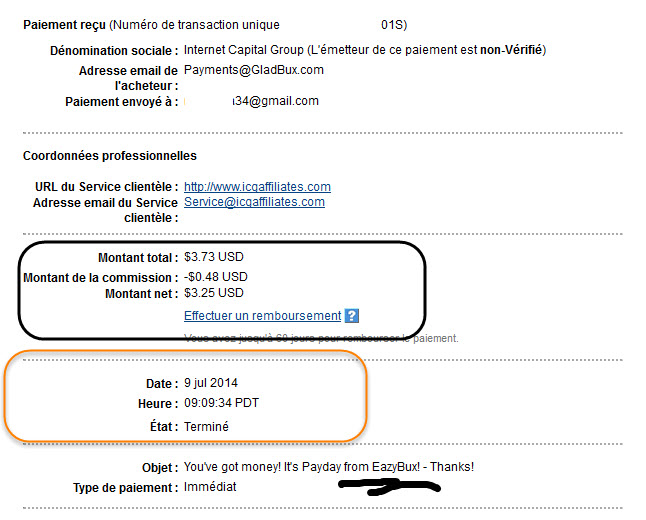 إثبات دفع شخصي بقيمة 3.73$ بتاريخ 09/07/2014 من القادم الجديد eazybux 2014-028