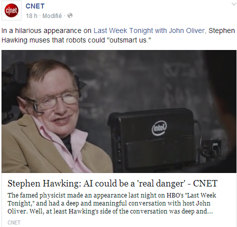 Stephen Hawking: AI could be a 'real danger' Temp198