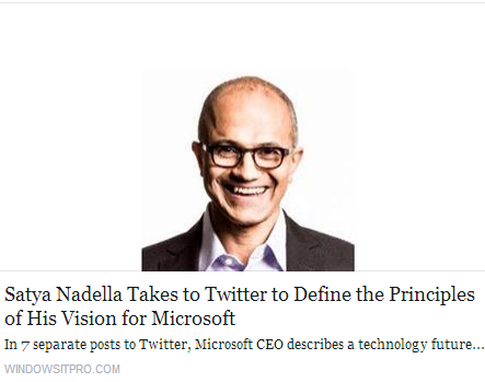 Satya Nadella Takes to Twitter to Define the Principles of His Vision for Microsoft Temp87