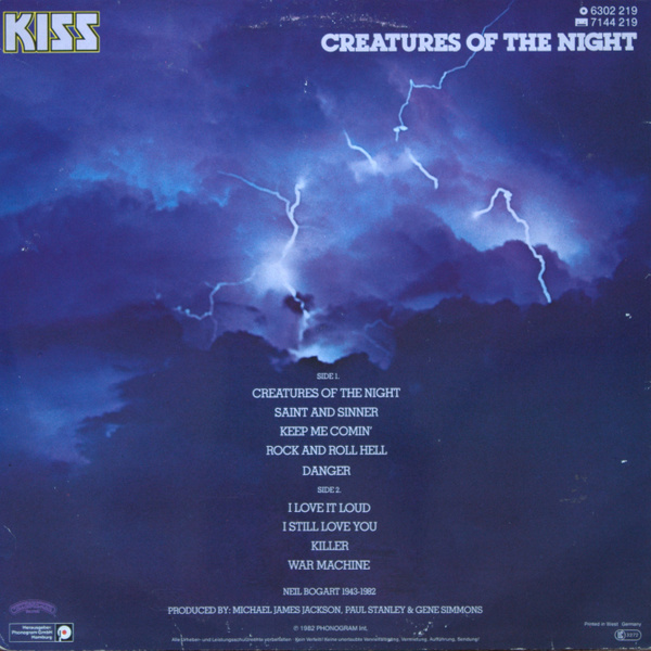 1982 - Creatures of the night R-242915