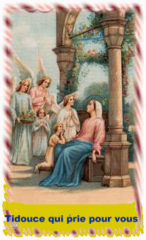  Prions notre Marie en en attentant de la fêter demain, avec votre Tidouce qui vous fait des gros bisous  Josian14