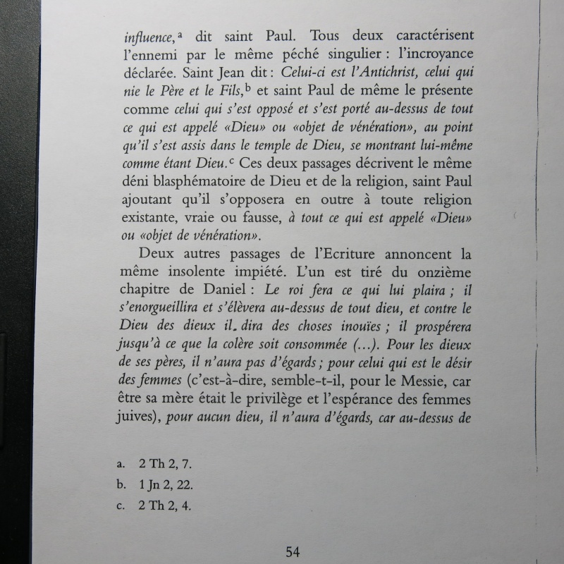 Cardinal John Henry Newman : Pour la première fois en français les Quatre Sermons sur l'Antichrist ! - Page 9 Img_0045