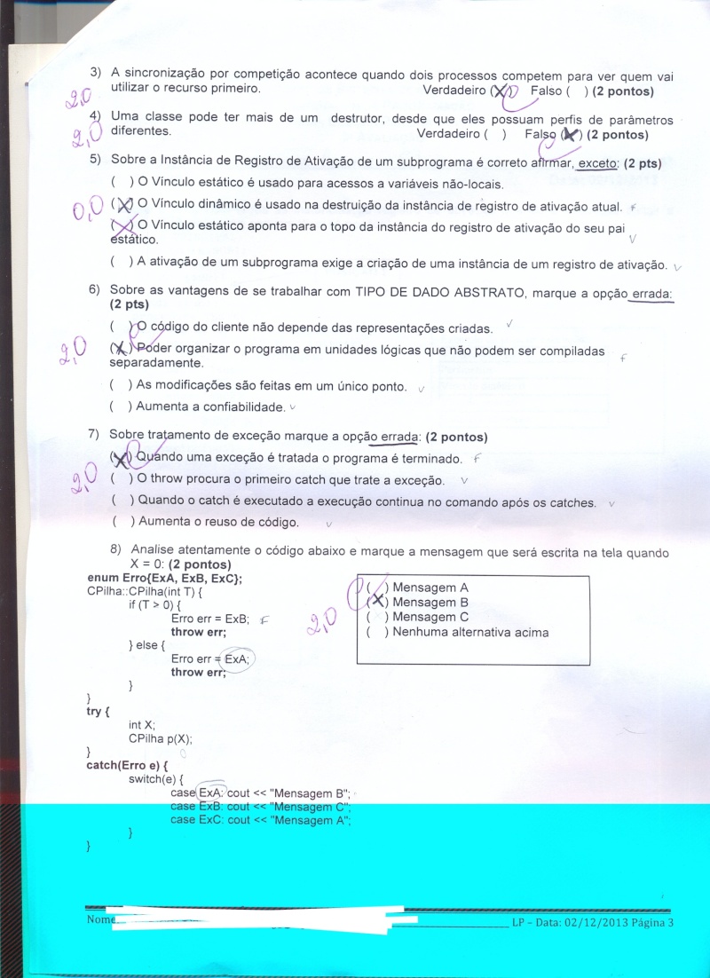 3ª Prova Débora 3avali12