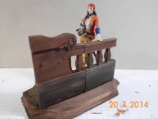 Romeo RM 75-006/005 - Anne Bonny + Calico Jack - 75mm Zinnbausatz - Fertig 245