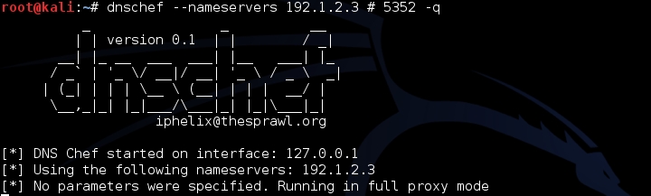 Tutorial dnschef para Kali Linux Dnsche17
