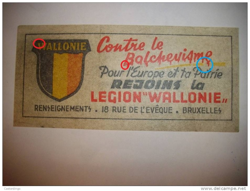 tract & carte postal  rex -  legion wallonie Del_0110
