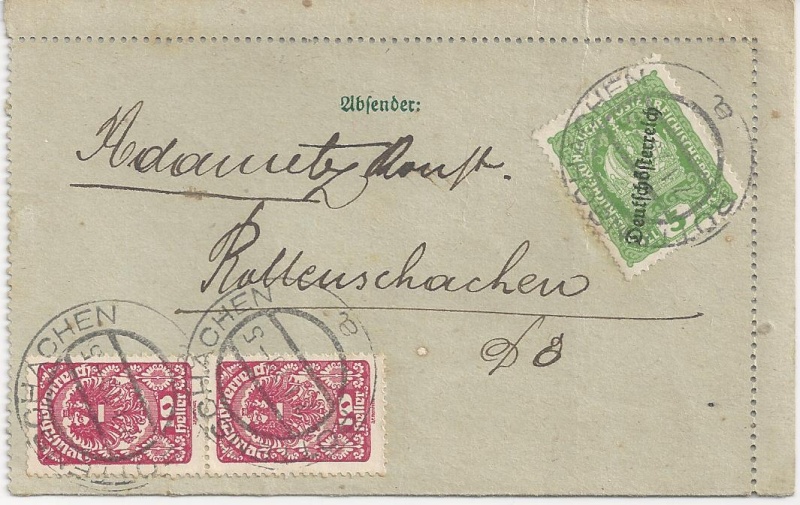 Inflation in Österreich - Belege - 1918 bis 1925 - Seite 3 Bild_397