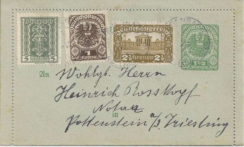 Inflation in Österreich - Belege - 1918 bis 1925 - Seite 3 Bild_480