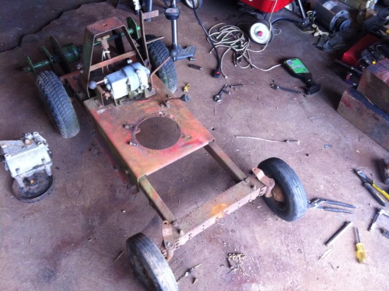 mower - nabbed a free mower/kart chassis from a neighbor... 11872010