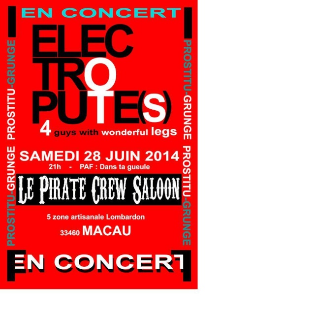Concert electroputes au Pirate crew saloon le 28 Juin 2014 à Macau  10418310