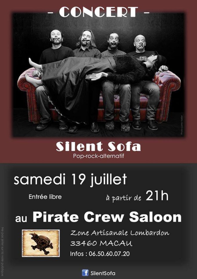 Concert Silent Sofa le 19 Juillet 2014 au Pirate Crew Saloon à Macau 10552410