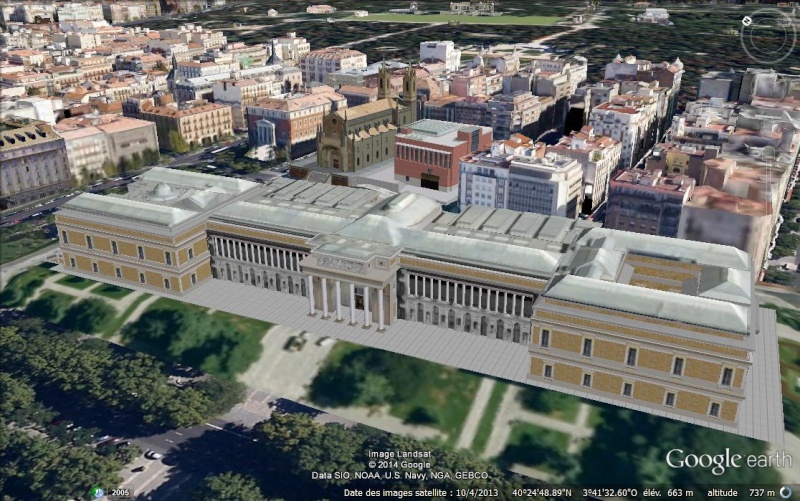 Le musée du Prado en 3D et en haute définition dans Google Earth Aa34