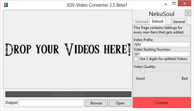 برنامج 3DS Video Converter  المجاني S110