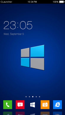 ثيم  Windows 8 Clauncher Theme  للأندرويد Window11