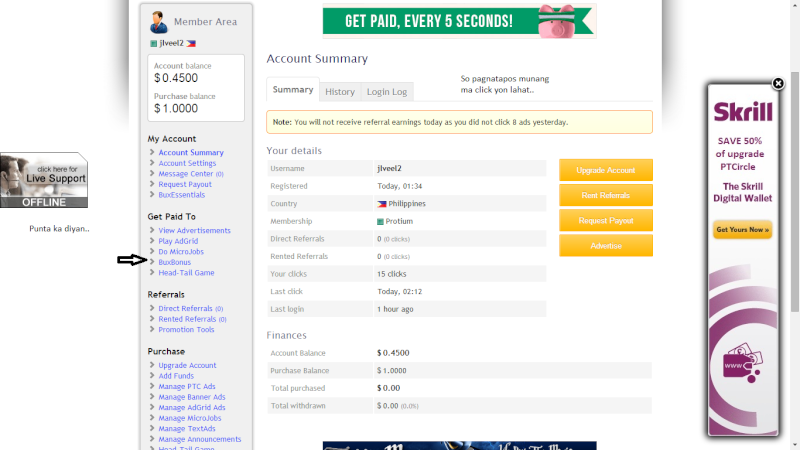 Earn money by just clicking ads.. 810
