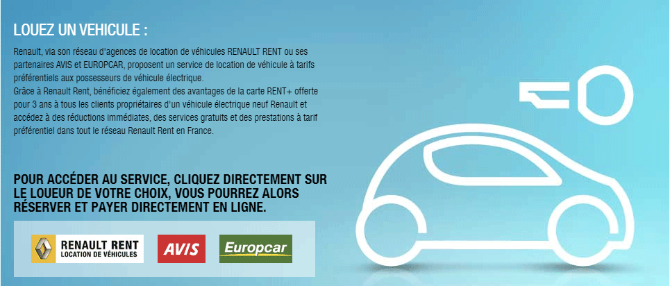 Louer avec Renault Rent / Carte Rent+ Rent10