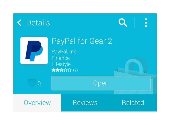 تطبيق Paypal وصل الى TIZEN لgear 2 Paypal10