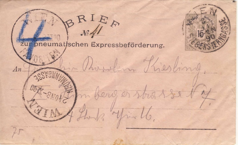 wien - Rohrpoststempel WIEN - FAVORITEN Ru08_110