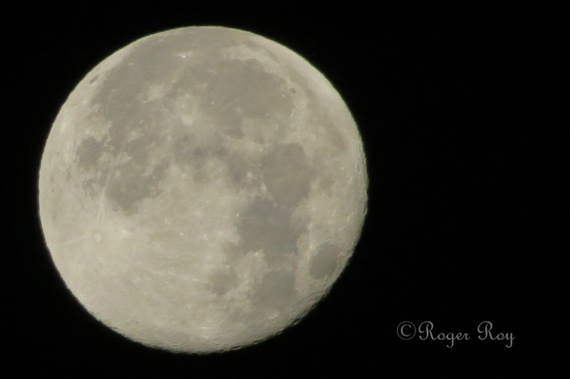 La lune, lumière de nuit. 20140921