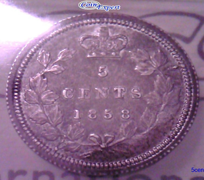 1858 - Petite Date - CANADA Désaligné (Misaligned) Cpe_im10