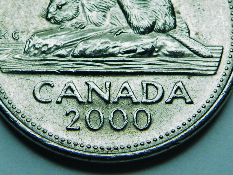 2000 - Fendillement à travers le "A" de CANADA (Crack from "A" to Rim) Dscf8250