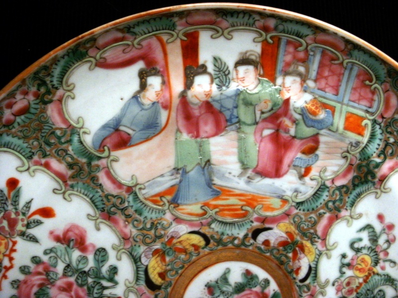 ASSIETTE CHINOISE CANTON XIXe Chiner11