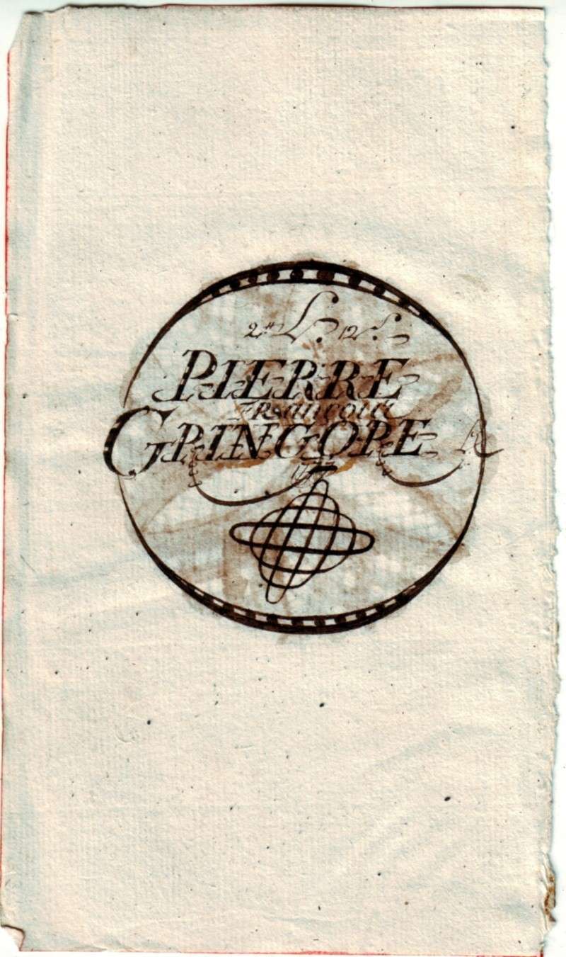 EX LIBRIS Pierre François GRINGORE pour les Confessions de S.AUGUSTIN 1763 Rosace11