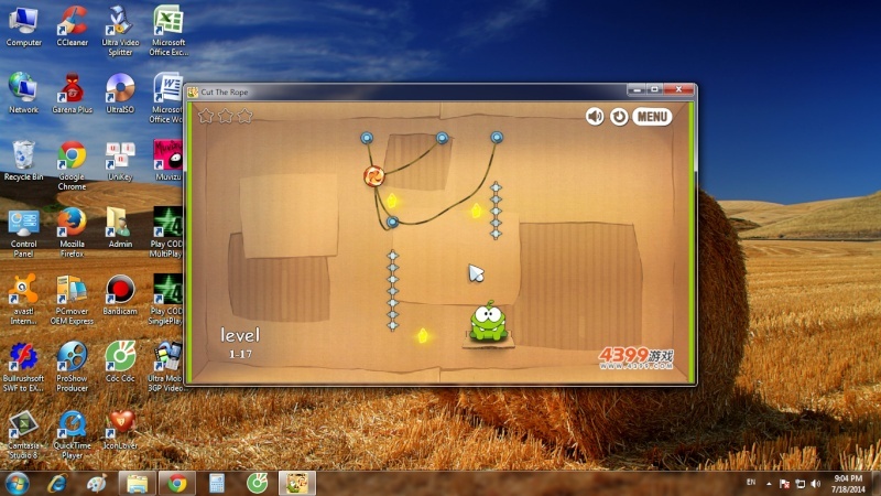[ 4Shared / 5 MB / Minigame ] Cut The Rope 1 cho PC C11