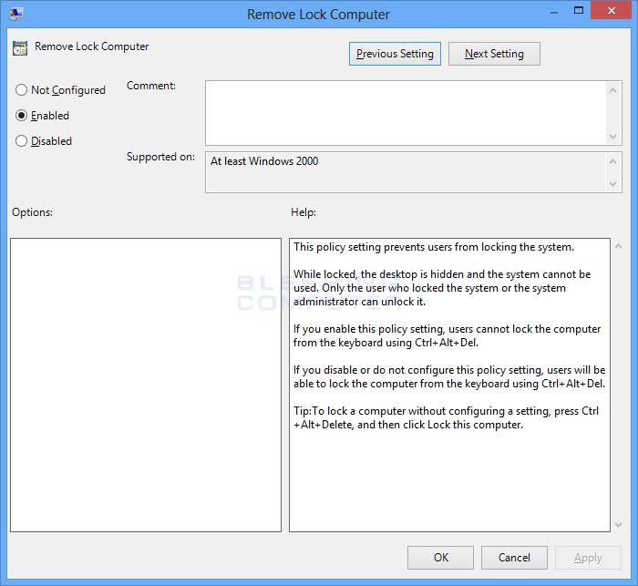  Comment faire pour supprimer l'option Verrouiller dans le + Alt + Suppr Ctrl écran dans Windows  Remove10