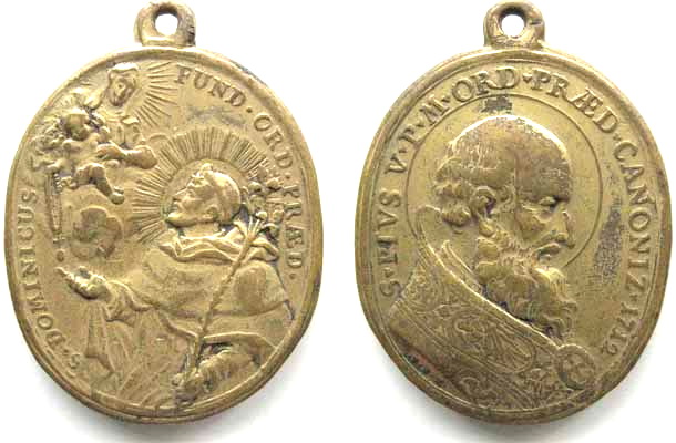 Recopilación medallas de Santo Domingo de Guzmán. Notas iconográficas. 6344a110