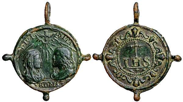Salvator Mundi-Mater Salvatoris / emblema jesuita  S. XVII (R.M. SXVII-C34) B045_d10