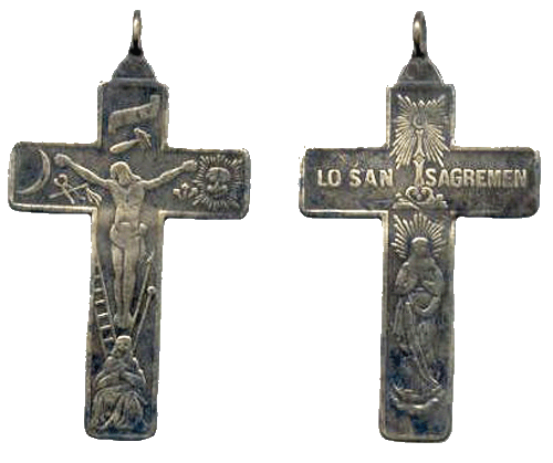 sacramen - Crucifijo  LO SAN SACRAMEN - ff. S. XVIII - [Pec007 / S-XVIII]* Crucif40