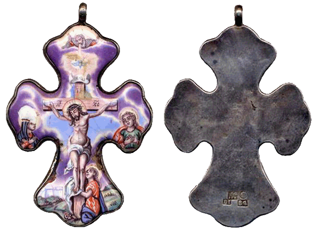 Cruz pectoral ortodoxa S-XVIII * Crucif45