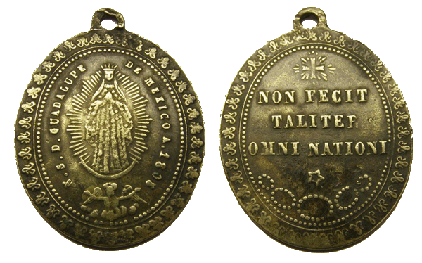 Medalla Nª Sª de Guadalupe de mexico, año 1805.  (R.M. SXIX-O54)(MAM) Guadal42