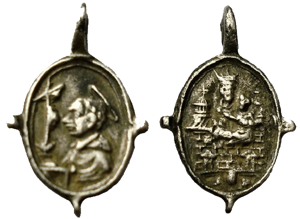 S CARLOS BORROMEO  - TRASLACIÓN SANTA CASA DE LORETO - S. XVII - (PLATA) (SXVII-O92) Loreto11