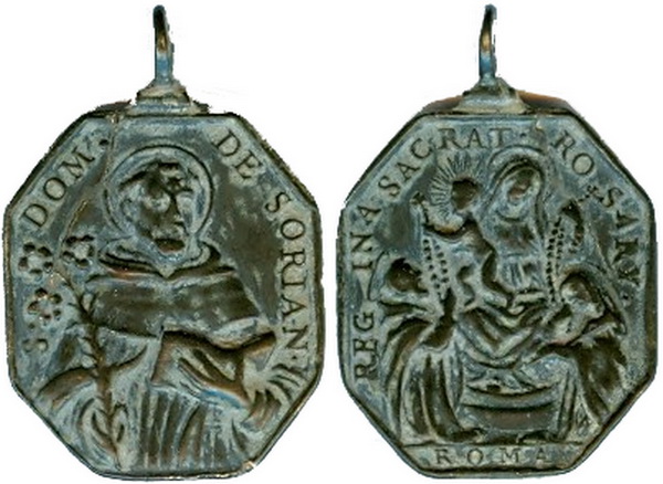 Recopilación medallas de Santo Domingo de Guzmán. Notas iconográficas. Mb08-p10