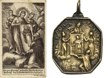 DOMINGO GUZMAN - Recopilación medallas de Santo Domingo de Guzmán. Notas iconográficas. Milagr10