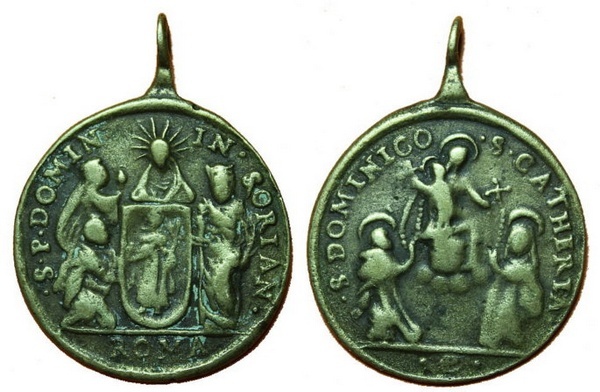 Recopilación medallas de Santo Domingo de Guzmán. Notas iconográficas. Pescud16