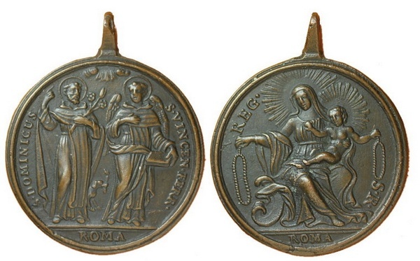 Recopilación medallas de Santo Domingo de Guzmán. Notas iconográficas. Pescud19