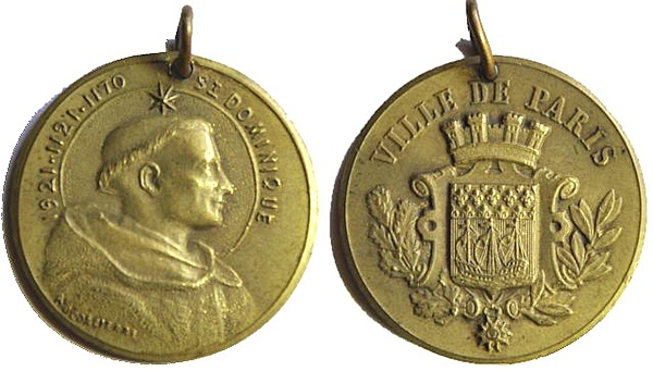 DOMINGO GUZMAN - Recopilación medallas de Santo Domingo de Guzmán. Notas iconográficas. Pescud49