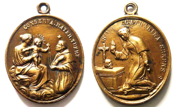 Recopilación medallas de Santo Domingo de Guzmán. Notas iconográficas. Rgude_18