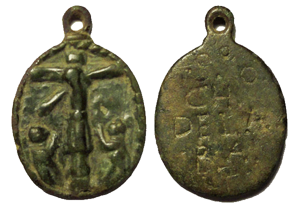 Medalla del Cristo de la Vega de Toledo / inscripción a buril (R.M. SXVII O195) Vega_q11