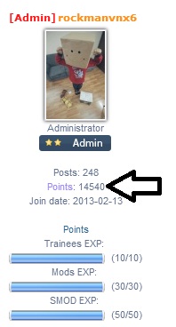 What Points System in Forum can do ? Point10