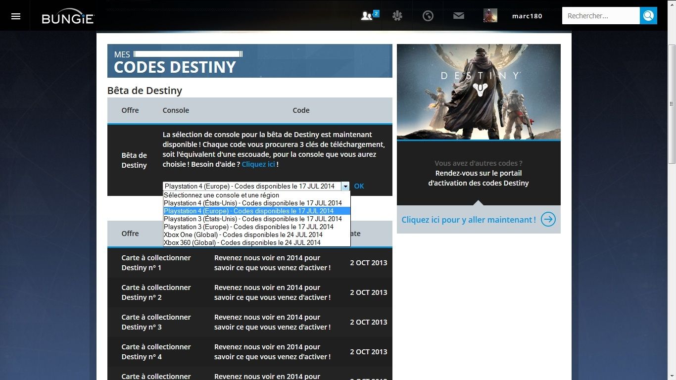 Bêta de Destiny (17 juillet 2014/21 juillet 2014/Date de sortie/Code/PS4/Plateforme/PlayStation Store/PS3/Xbox/Précommande/Réserver/Micromania/PSN) - Page 8 0210