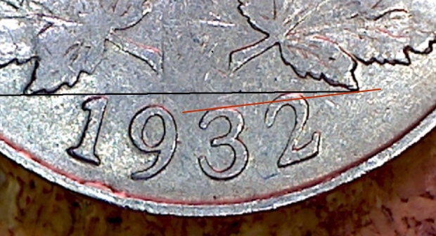 1932 - "2" Éloigné de la Feuille ( Far 2 from Leaf ) 5_cent10