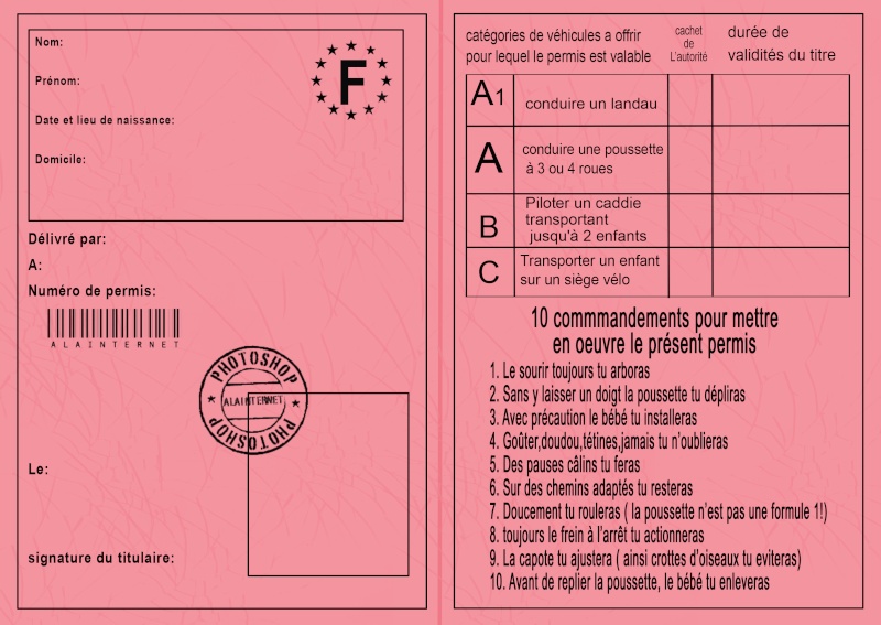 Permis poussette