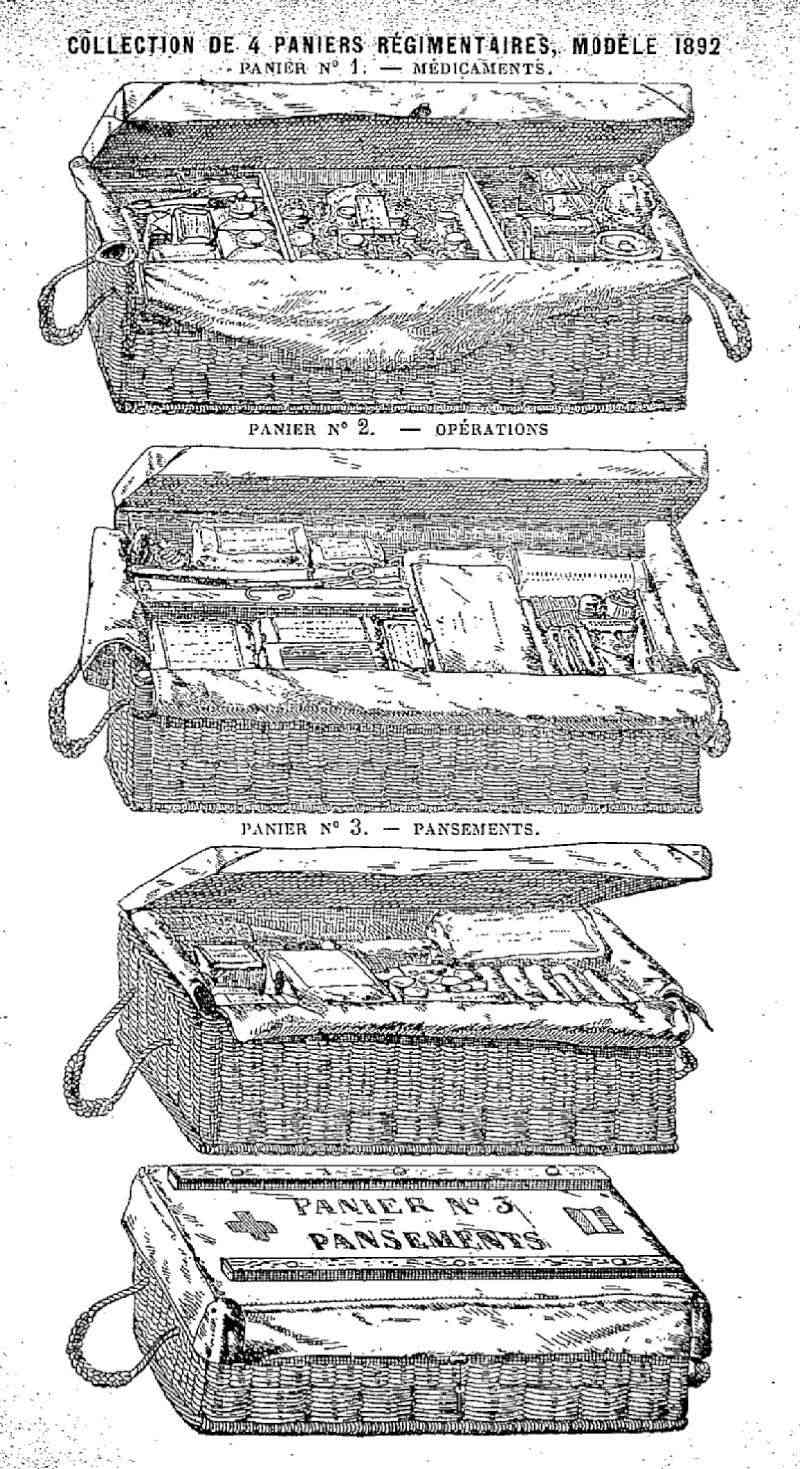 Panier à pansements nr 3 petits et individuels Panier11