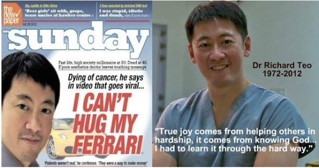 WHAT IS TRUE JOY? Dr. Richard Teo,.I can't hug and cling on to my Ferrari forever" Cinv_110